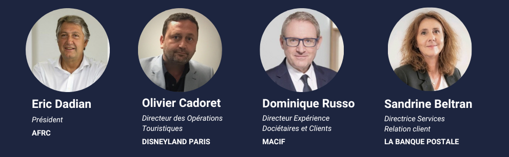 Intervenants lors de la plénière d'ouverture du salon stratégie clients 2023